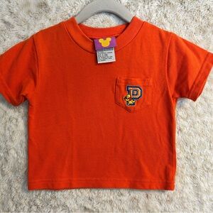 Y2K Winnie the Pooh football monogram “P” Lange shirt Disney purple yellow tag